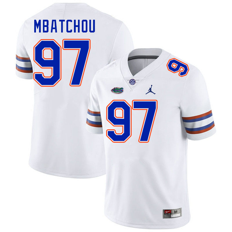 Florida Gators #97 Joseph Mbatchou College Football Jerseys Stitched-White